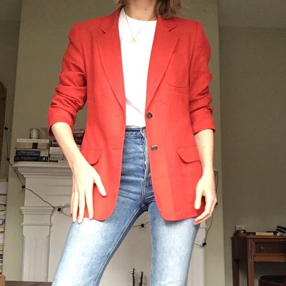 Jackets & Blazers - Linen blazer ❤️ VINTAGE made in USA 🇺🇸 Lands end